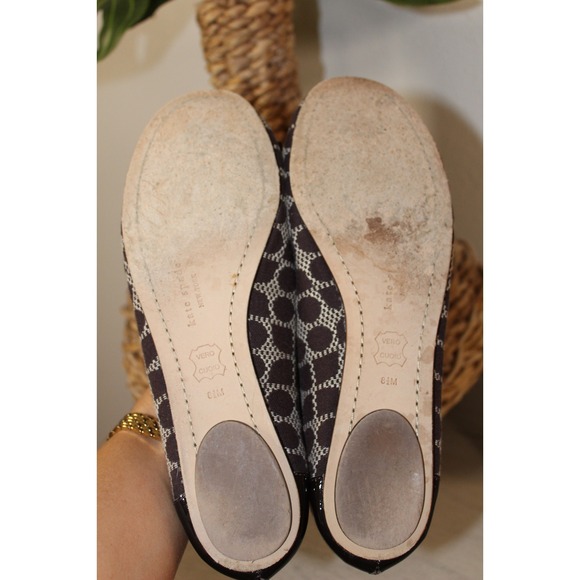 Kate Spade‎ New York Ballet Flats Women's Size 8.5 Geometric Bow Accent - Picture 4 of 4